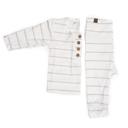 6-9M Striped Fawn Top + Bottom Set