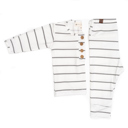 6-9M Striped Onyx Top + Bottom Set