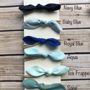 Blue Rabbit Ear Hair Tie