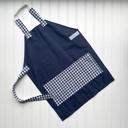 Navy Gingham Mommy & Me Apron Set