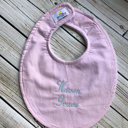 Baby Pink Personalized Boutique Baby Bib