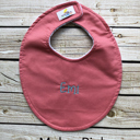 Melon Pink Personalized Boutique Baby Bib