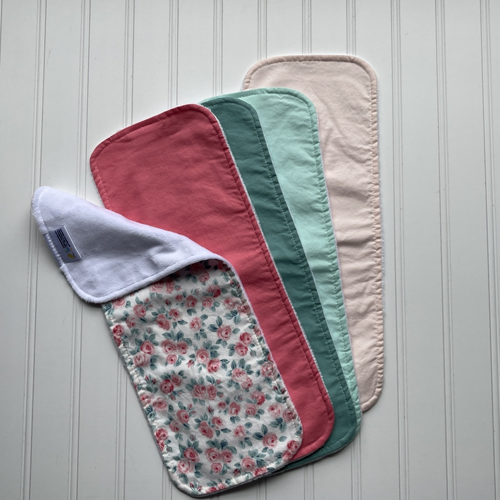 Burp Cloth Bundle - Set of 3 or 5 Handmade Burp Cloths