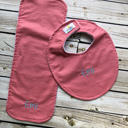  Personalized Boutique Bib & Burp Cloth Set