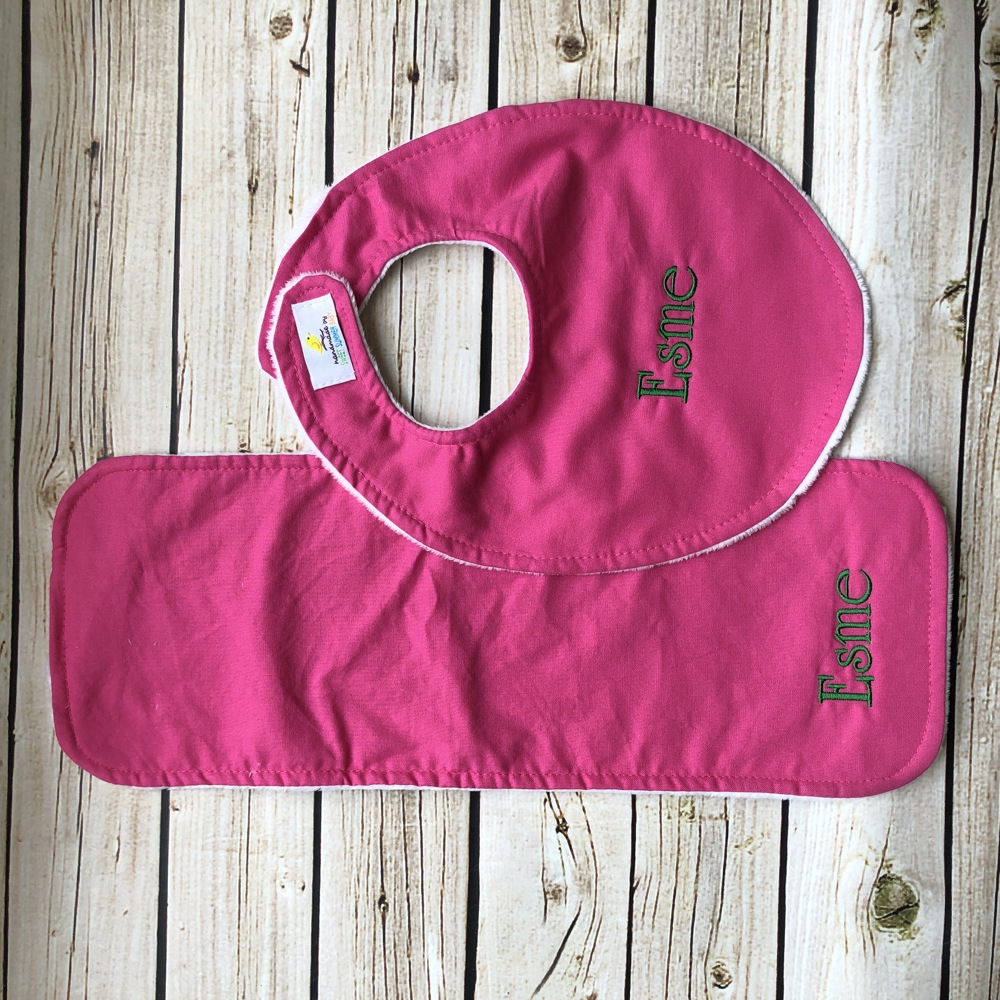 Personalized Boutique Bib & Burp Cloth Set