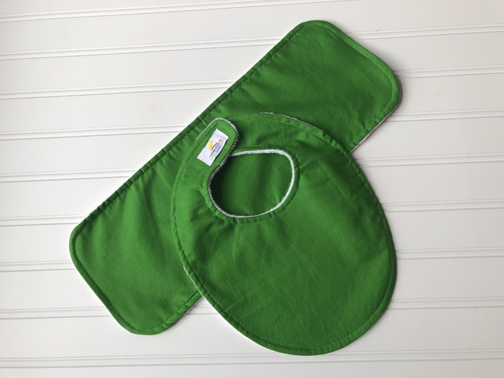 Personalized Boutique Bib & Burp Cloth Set