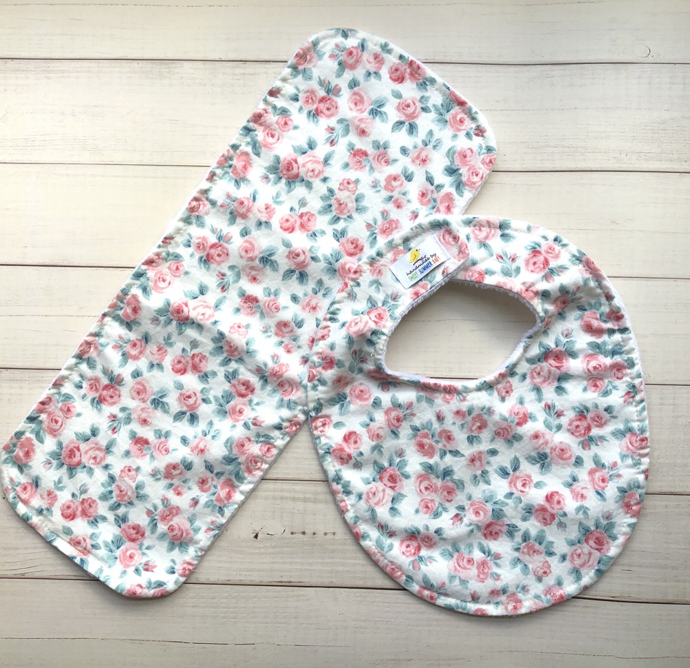 Boutique Bib & Burp Cloth Set