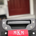  Monogrammed Luggage Handle Wraps - Handmade in USA