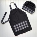  Little Chef Apron & Hat Set - Holiday Baking, Dress Up, Cookies for Santa