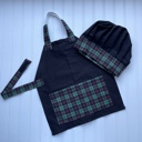  Little Chef Apron & Hat Set - Holiday Baking, Dress Up, Cookies for Santa