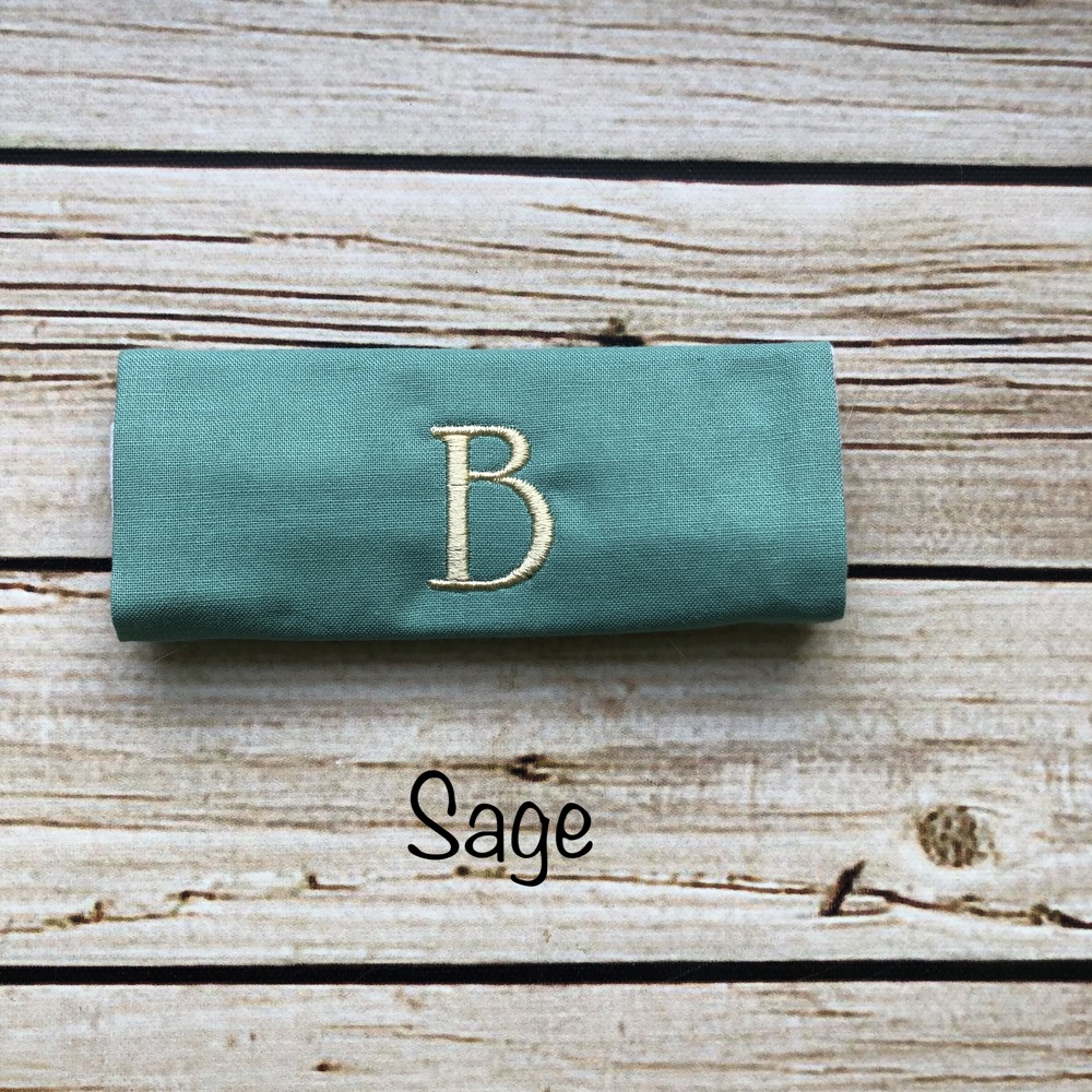 Monogrammed Luggage Handle Wraps - Handmade in USA