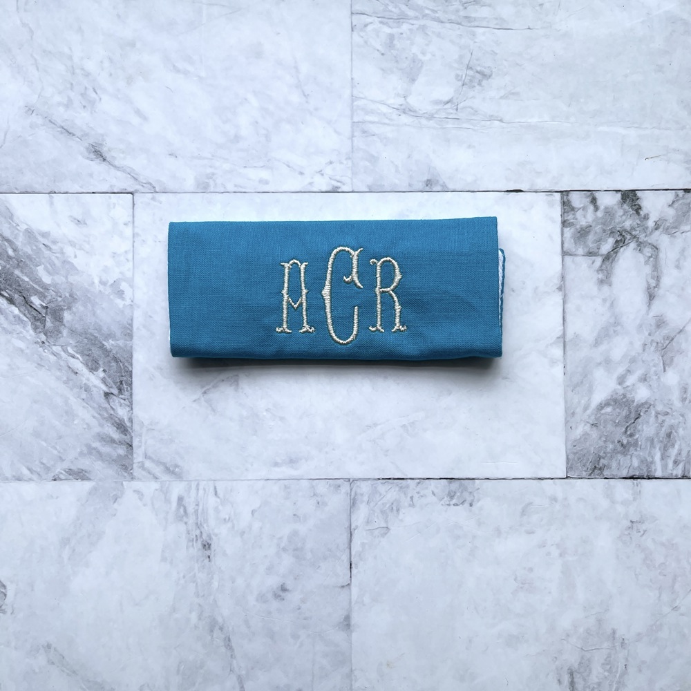 Monogrammed Luggage Handle Wraps - Handmade in USA