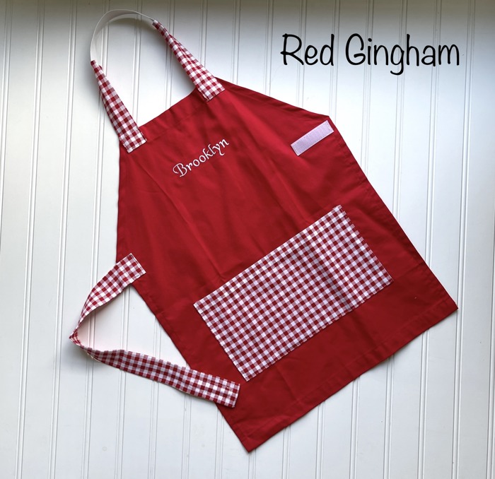 Kids Personalized Aprons - Preschool though Big Kid sizes