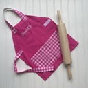 Hot Pink Barbie Gingham Kids Personalized Apron