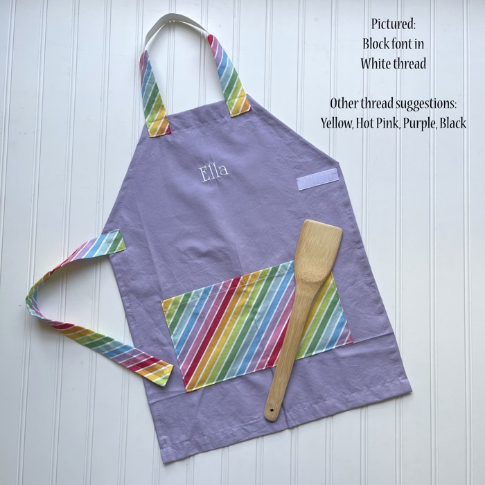 Personalized Kids Apron Girls