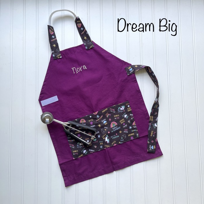 Kids Personalized Aprons - Preschool though Big Kid sizes