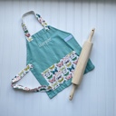 Sage Butterflies Kids Personalized Aprons - Preschool though Big Kid sizes