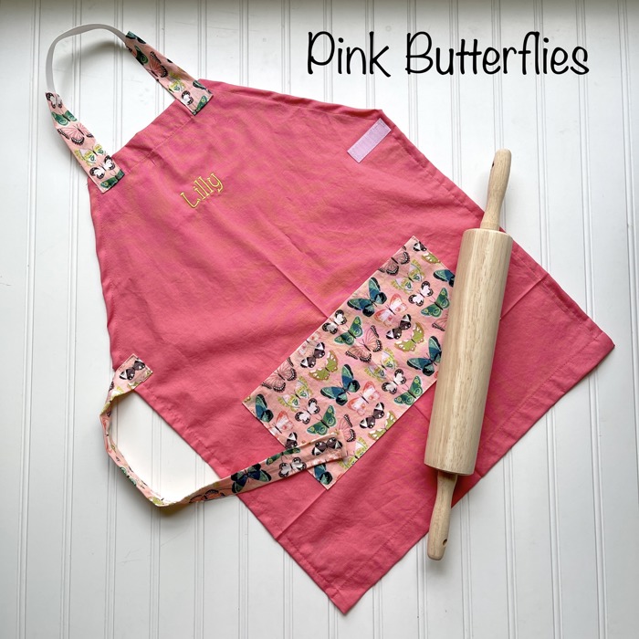 Kids Personalized Aprons - Preschool though Big Kid sizes