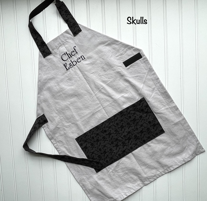 Kids Personalized Aprons - Preschool though Big Kid sizes