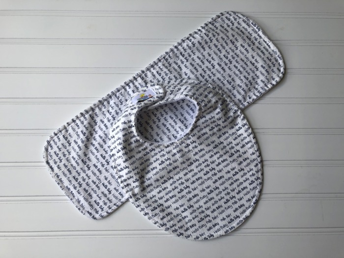 Personalized Boutique Bib & Burp Cloth Set