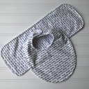 Hello Baby Ivory Personalized Boutique Bib & Burp Cloth Set