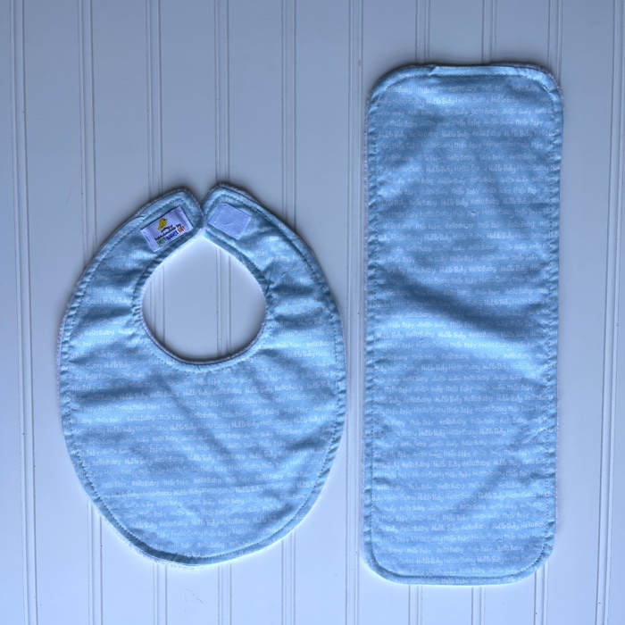 Personalized Boutique Bib & Burp Cloth Set