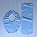Hello Baby Aqua Personalized Boutique Bib & Burp Cloth Set