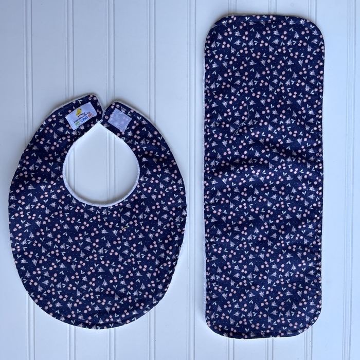 Personalized Boutique Bib & Burp Cloth Set