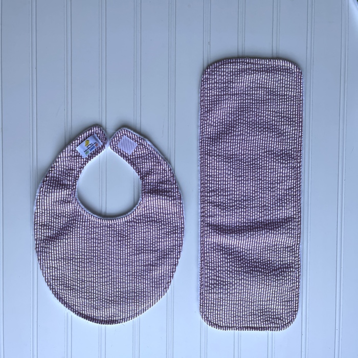 Personalized Boutique Bib & Burp Cloth Set