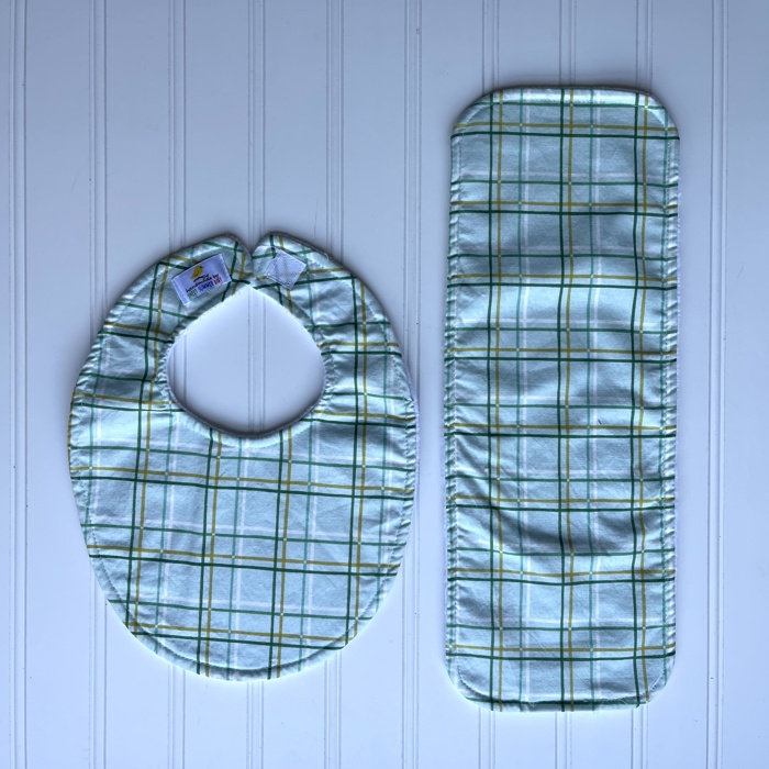 Personalized Boutique Bib & Burp Cloth Set
