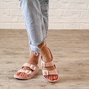 Size 5 Dusty Rose VSCO Girl Buckle Sandal 