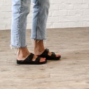 Size 5 Black VSCO Girl Buckle Sandal 