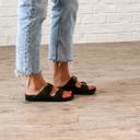 Size 6 Black VSCO Girl Buckle Sandal 