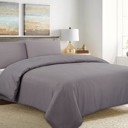 Gray King Premium Soft & Warm Duvet Cover Set + 2 Shams | 15 Colors