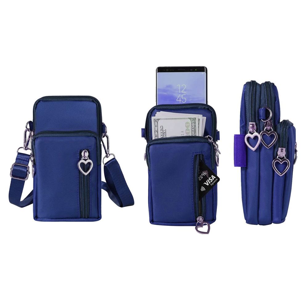 Women's Shoulder Strap Mini Cross-Body Cell Phone Wallet Pouch Bag