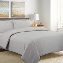 Light Gray King Premium Soft & Warm Duvet Cover Set + 2 Shams | 15 Colors