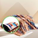 Peach 40x60 Luxury Native American Aztec Design Southwest Blanket