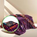 Purple 40x60 Luxury Native American Aztec Design Southwest Blanket