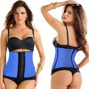 Blue Medium Women's Girdle Waist & Shapewear Corset (Set of 2)