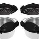 Black Heat Resistance Silicone Kitchen Strainer | 2 Colors