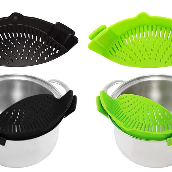 Heat Resistance Silicone Kitchen Strainer | 2 Colors