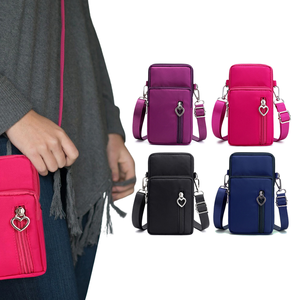 Women's Shoulder Strap Mini Cross-Body Cell Phone Wallet Pouch Bag