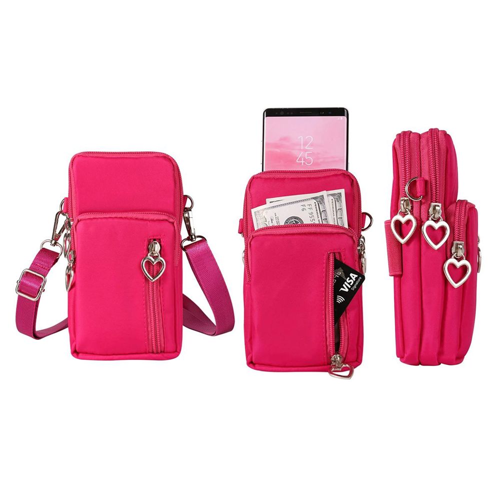 Women's Shoulder Strap Mini Cross-Body Cell Phone Wallet Pouch Bag