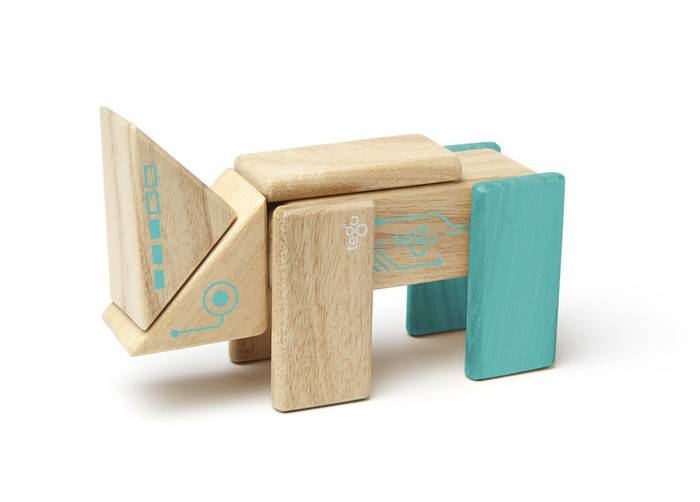 Robo Magnetic Wooden Block Set