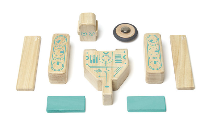 Magbot Magnetic Wooden Block Set
