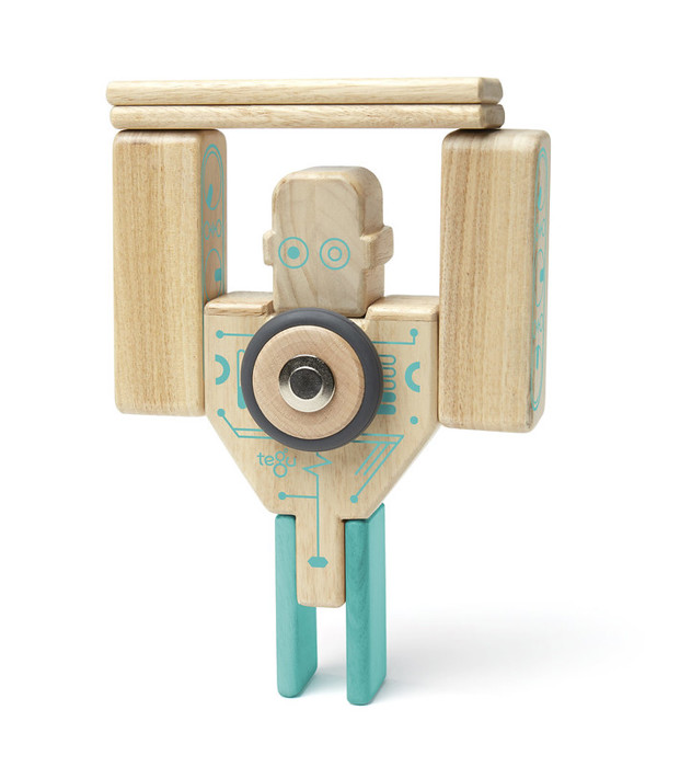 Magbot Magnetic Wooden Block Set