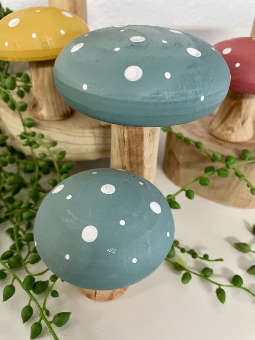Colorful Cottage Mushroom Decorative Sitter Set