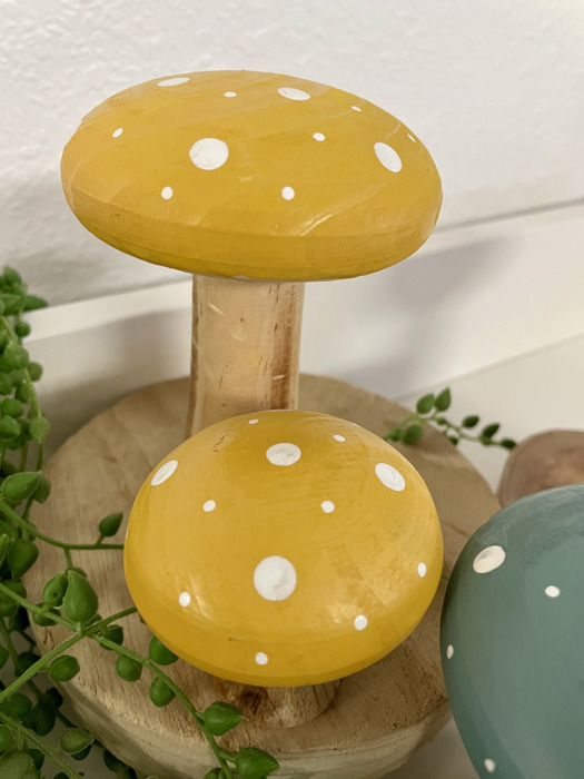 Colorful Cottage Mushroom Decorative Sitter Set