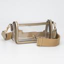  Fold Over Magnetic Snap Gameday Crossbody Clear - 10 COLORS