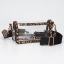  Fold Over Magnetic Snap Gameday Crossbody Clear - 10 COLORS